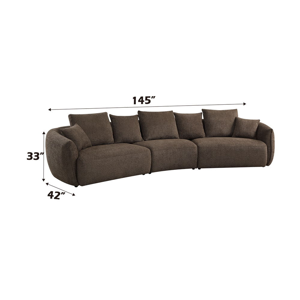 Bash - Sofa With 7 Pillows - Macca Anthology Boucle