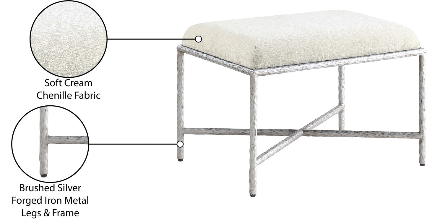 Valley - Bench With Silver Frame