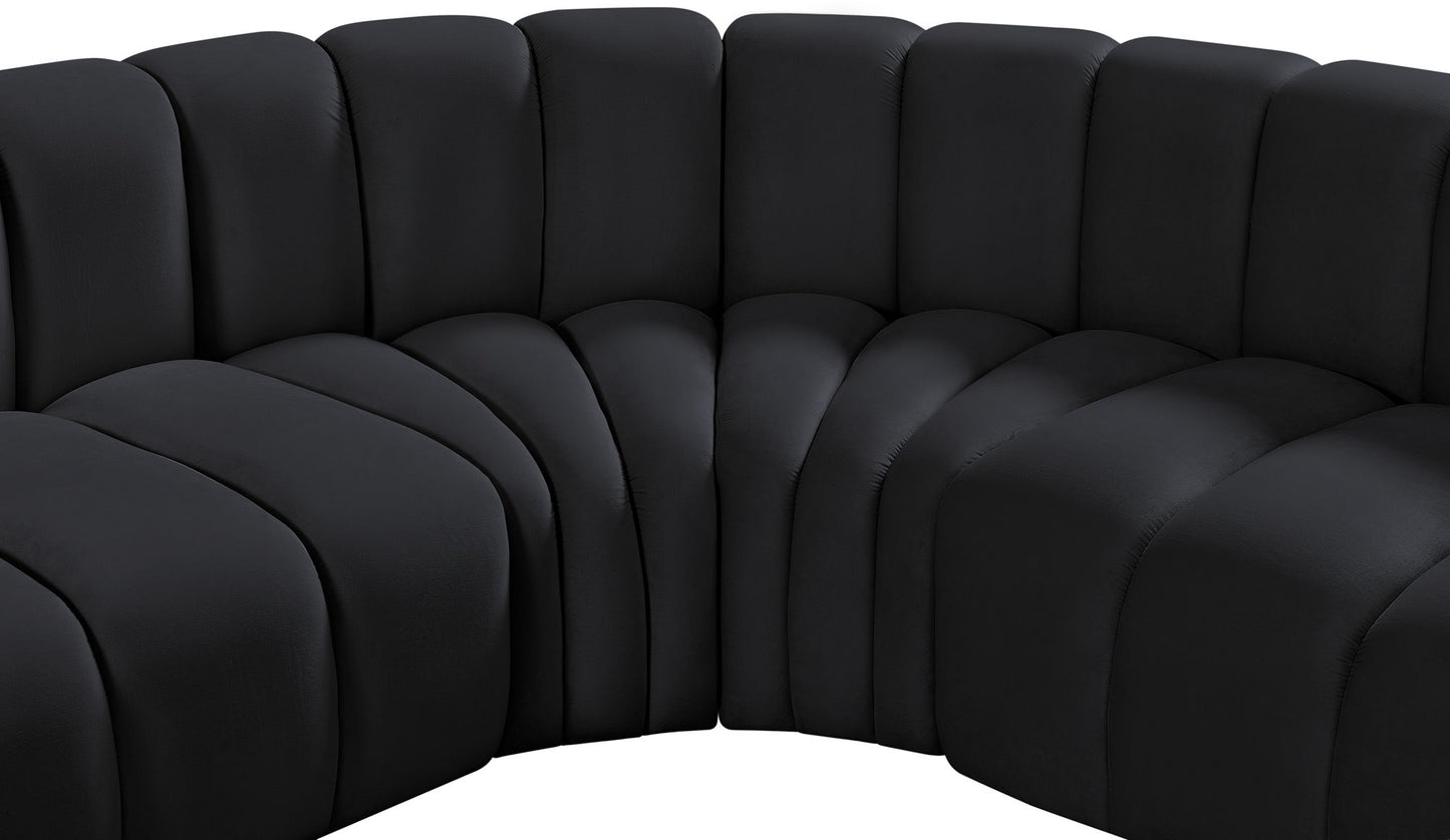Arc - Velvet 8 Piece U-Shaped Modular Sofa