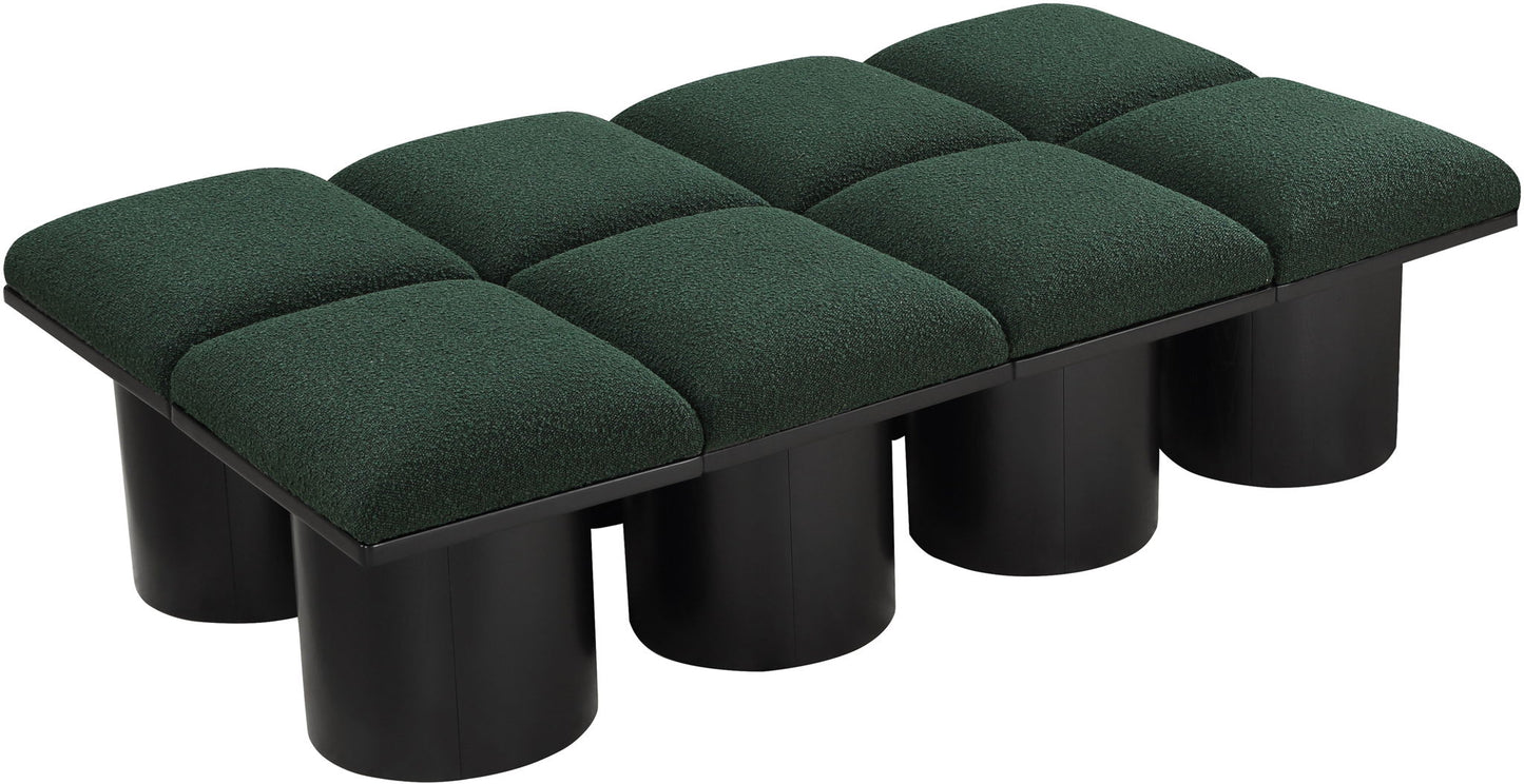 Pavilion - 8 Piece Modular Bench With Black Base