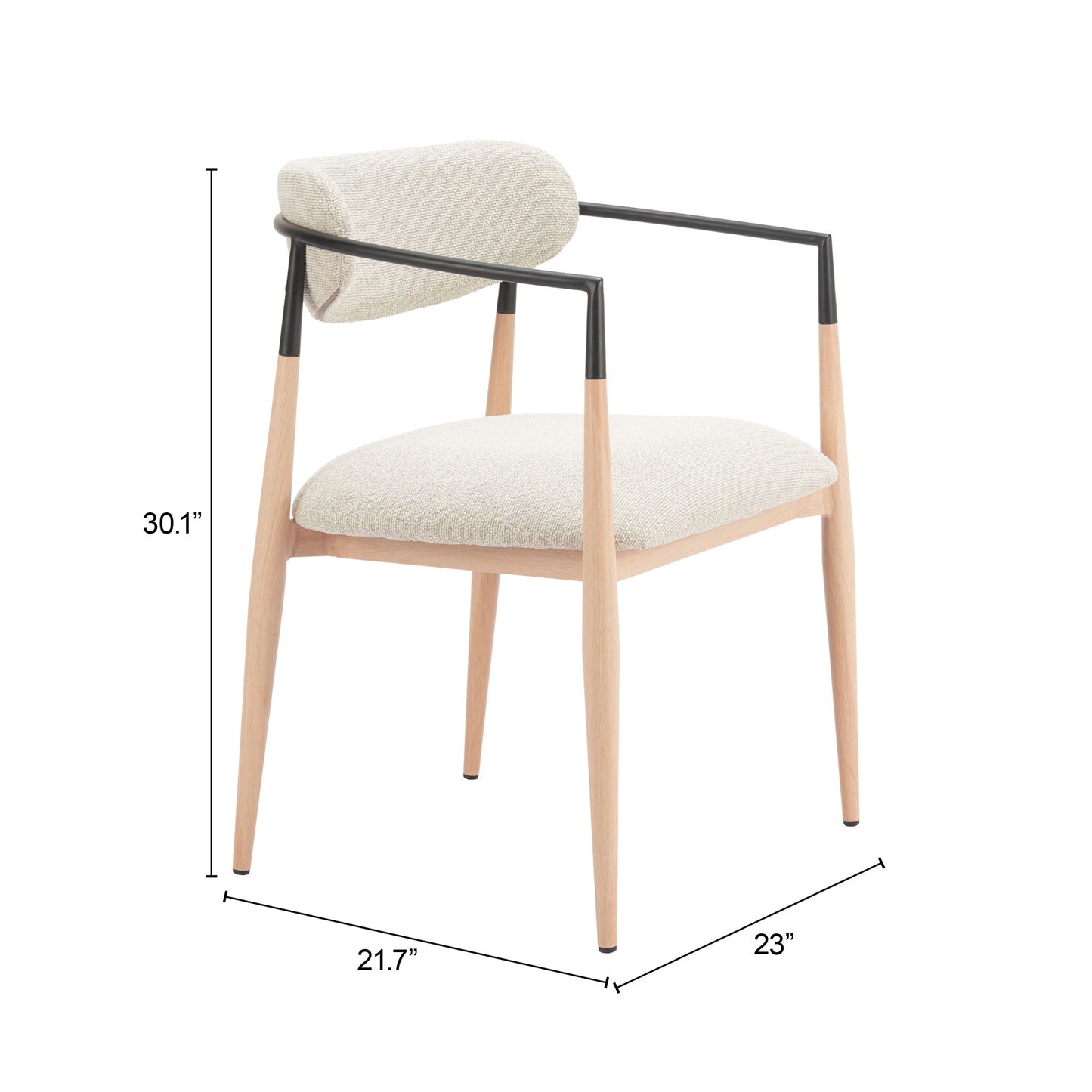 Equinox - Dining Chair - Oyster Gray / Natural