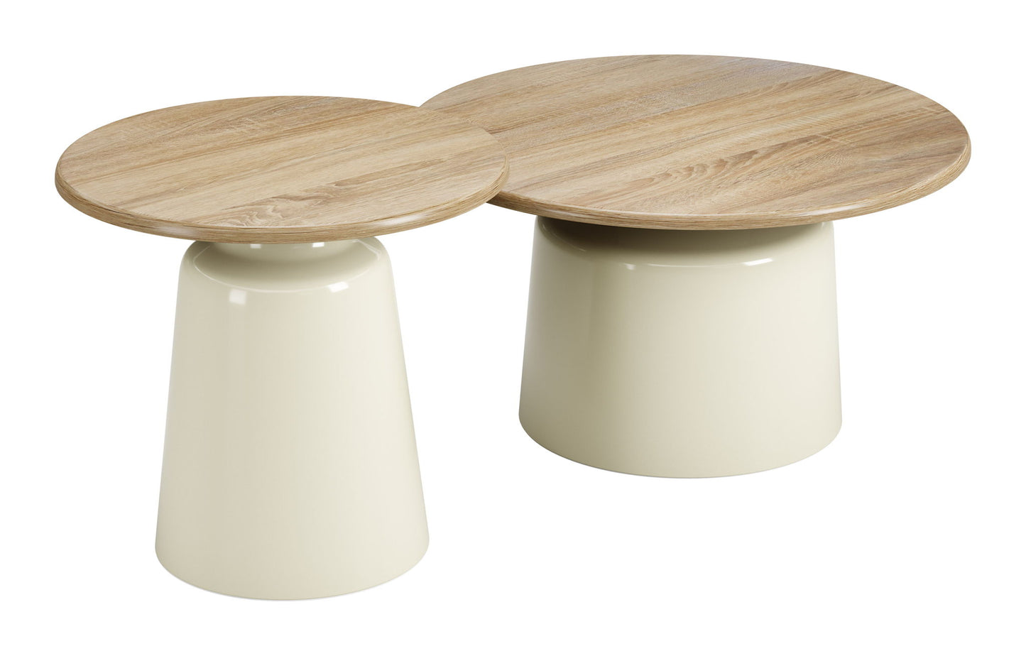 Lireen - Coffee Table Set - Natural / Ivory