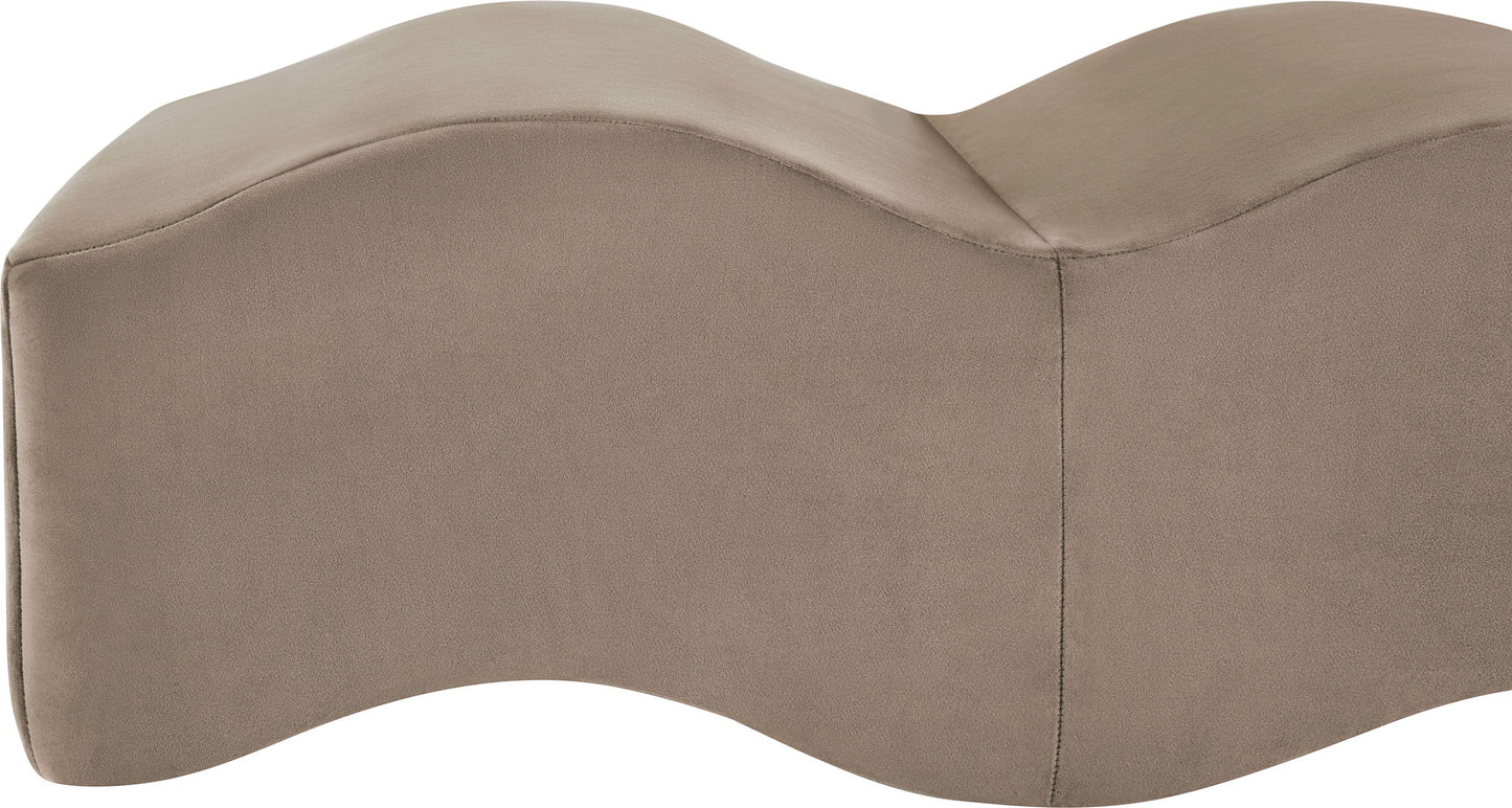Wave - Velvet Bench