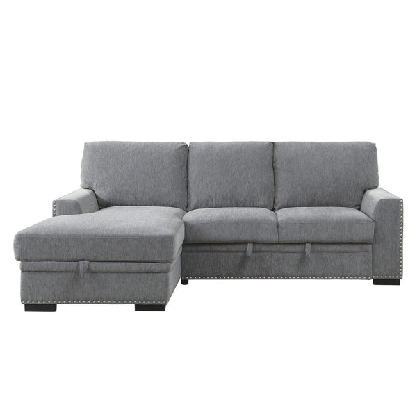 Morelia 2-Piece Sectional with Pull-out Bed and Left Chaise with Hidden Storage