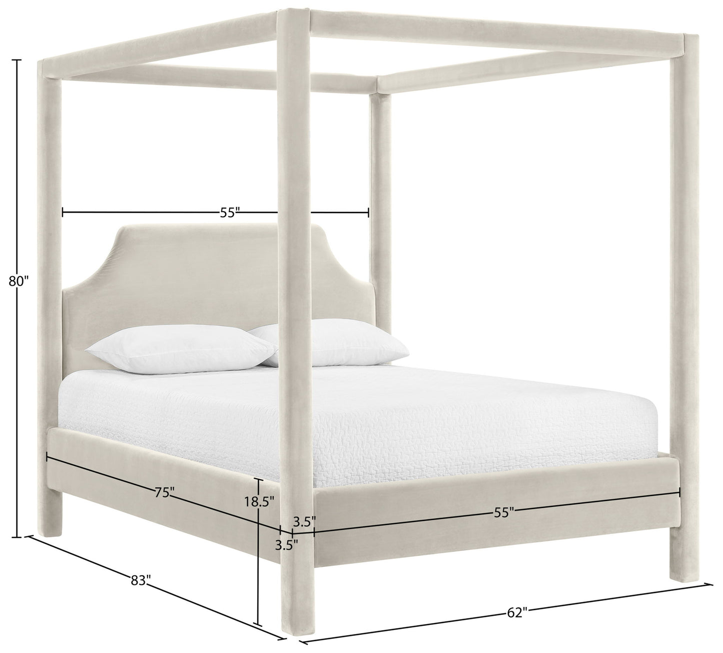 Dawson - Velvet Upholstered Bed