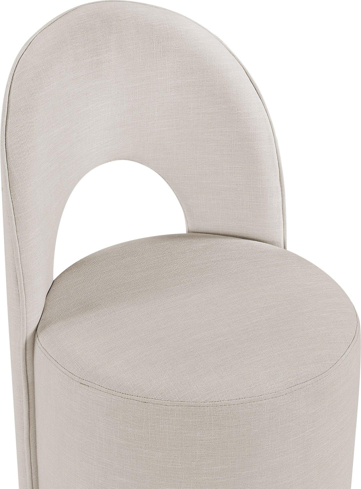 Cirelle - Linen Textured Performance Fabric Dining Chair (Set of 2)