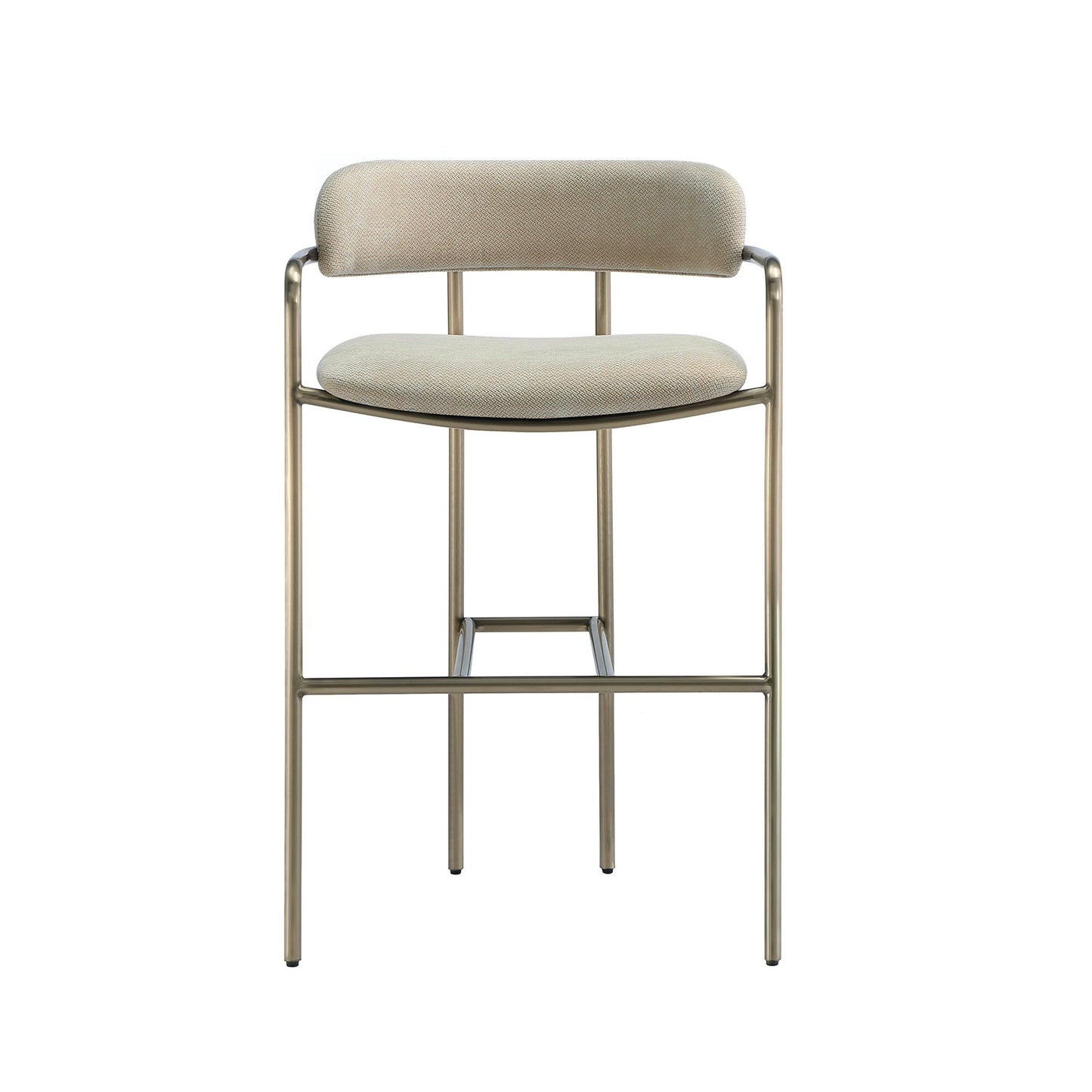 Manhattan Serene - Metal Upholstered Barstool