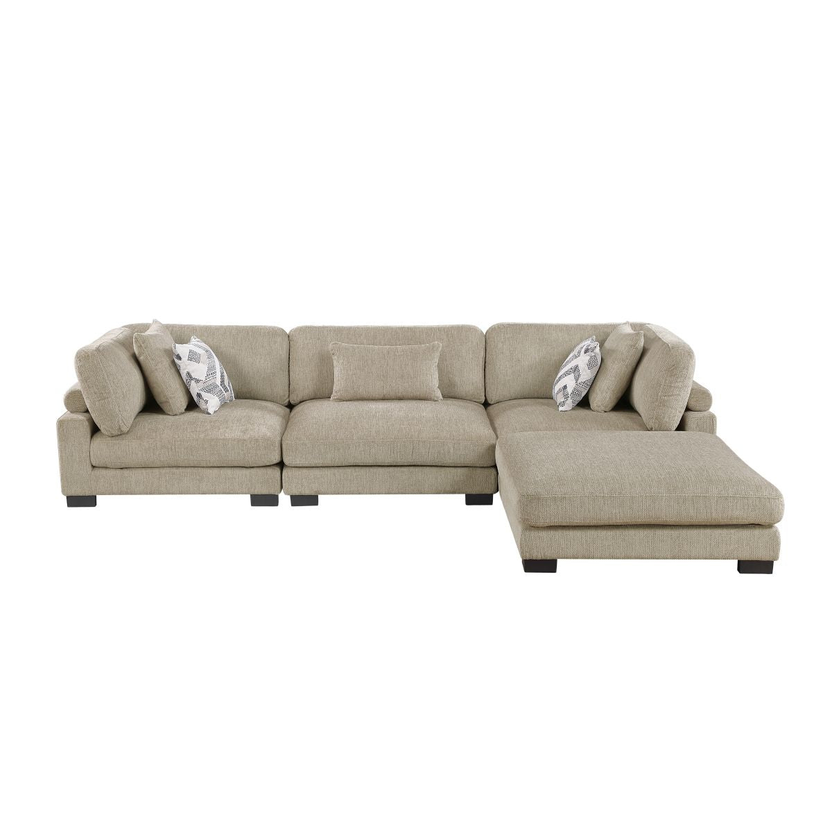 Tinley 4-Piece Modular Sectional with Ottoman