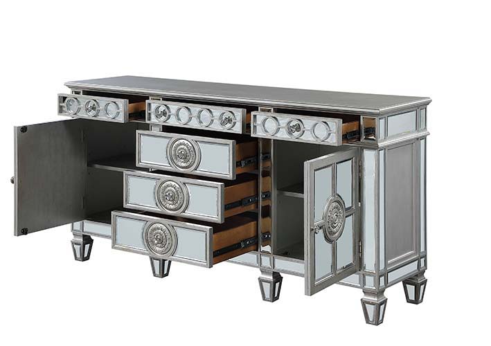Varian - 36" Server - Mirrored & Antique Platinum