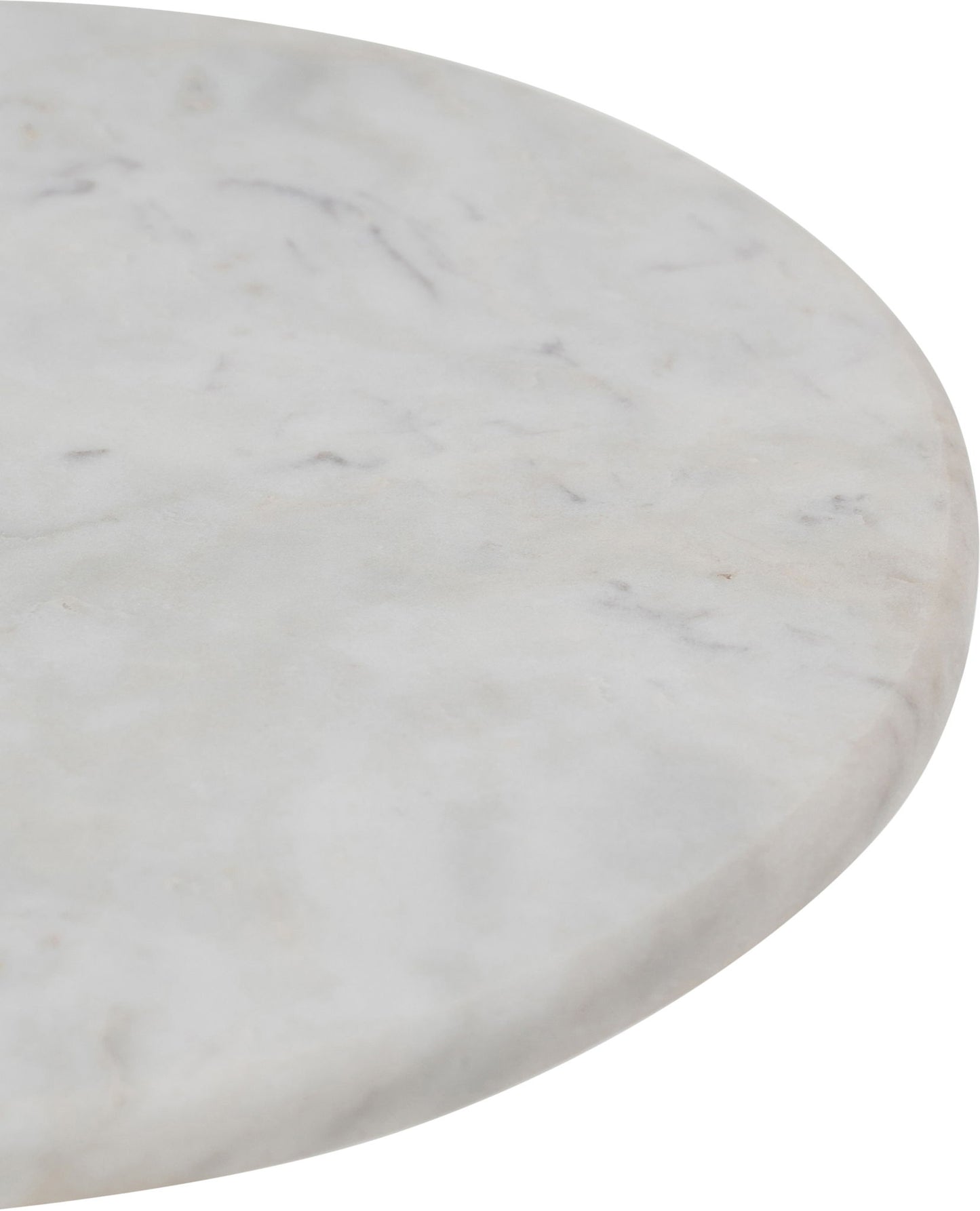 Helix - Genuine Marble Top And Aluminum Base End / Side Table
