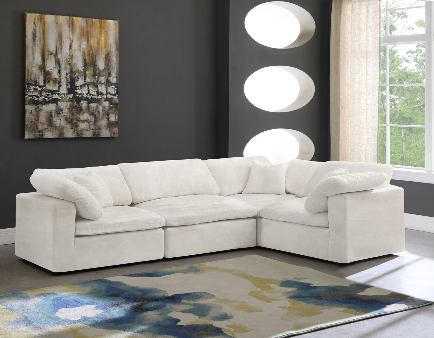 Cozy - 4 Piece Modular Corner Sectional