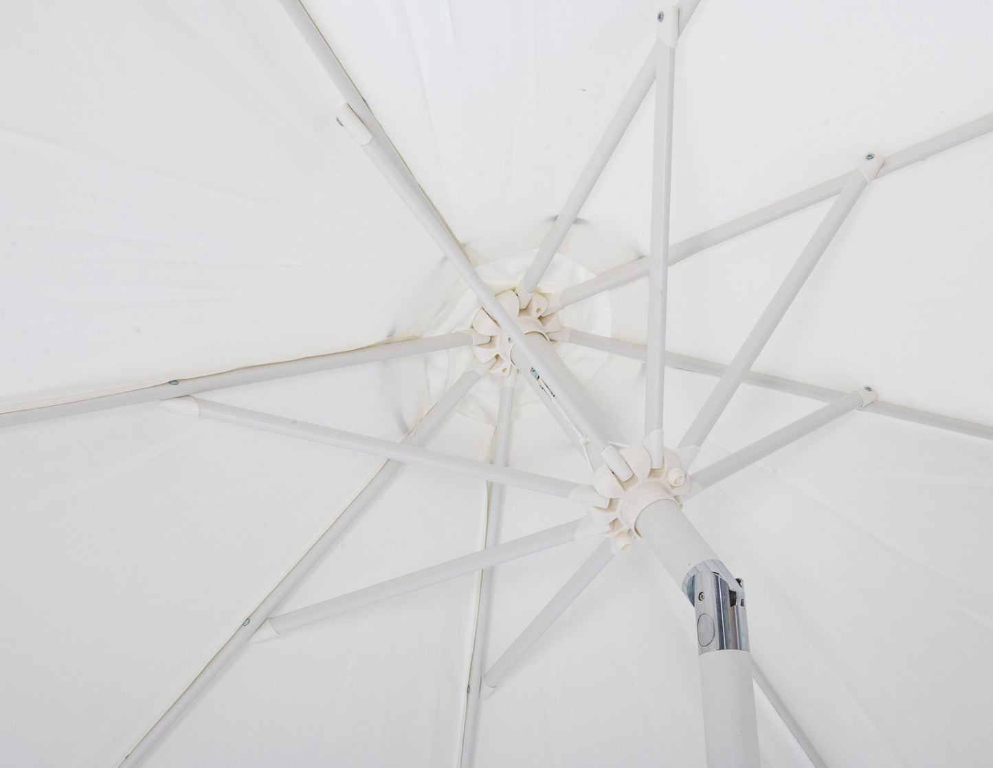 Amalfi - Patio Umbrella - Black Base / White Pole