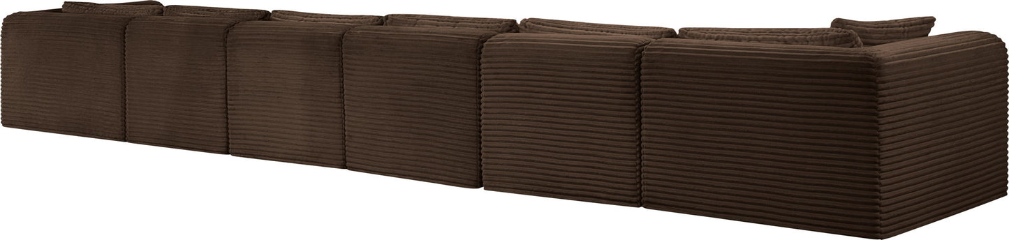 Shaggy - 6 Piece Modular Sectional With Chaise