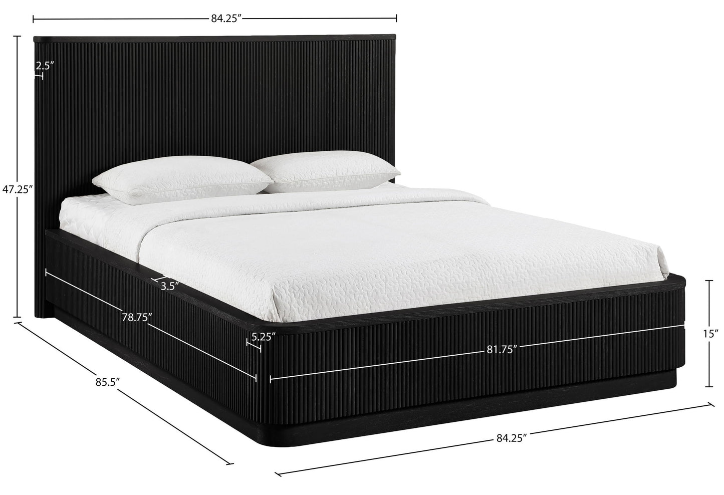 Astrid - Solid Wood And Oak Veneer Bed (3 Boxes)