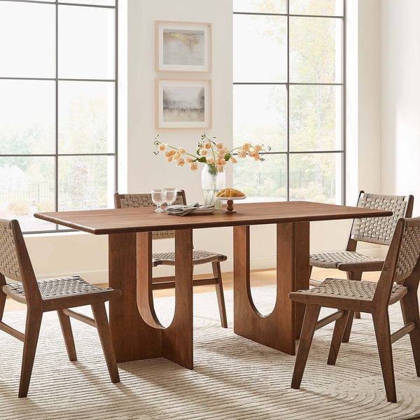 Rivian Rectangular 70" Wood Dining Table - Walnut