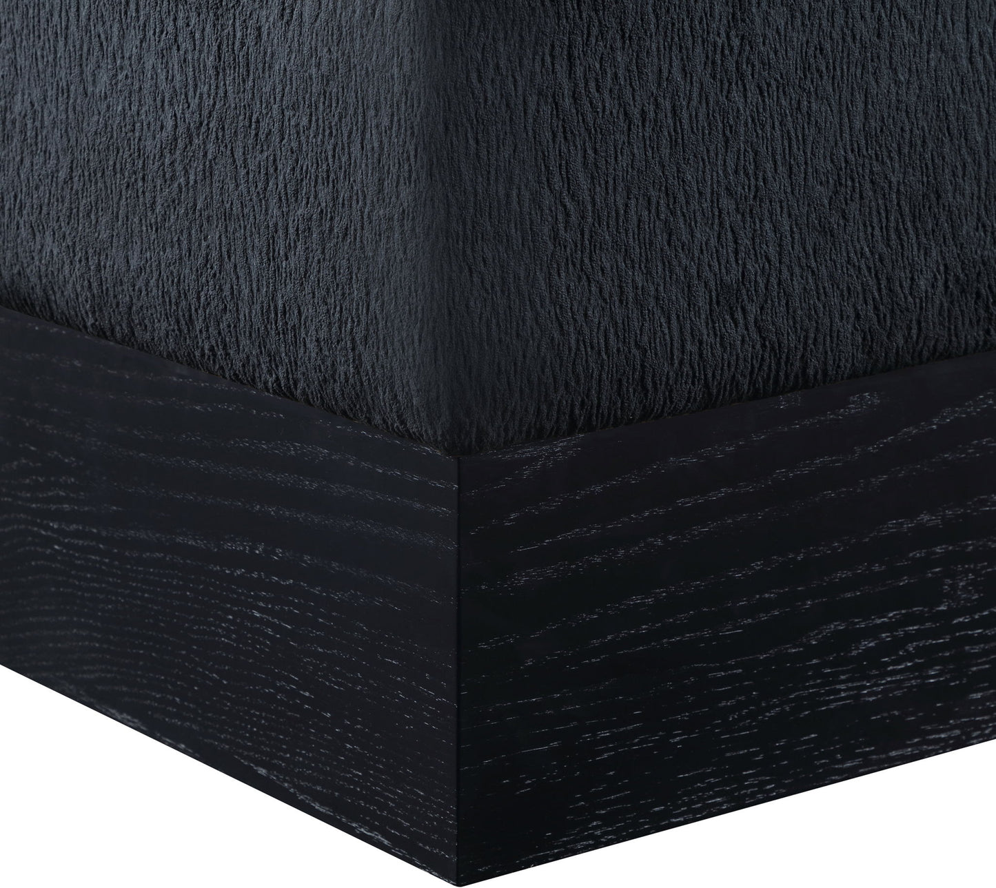 Havre - Ottoman / Stool With Black Base