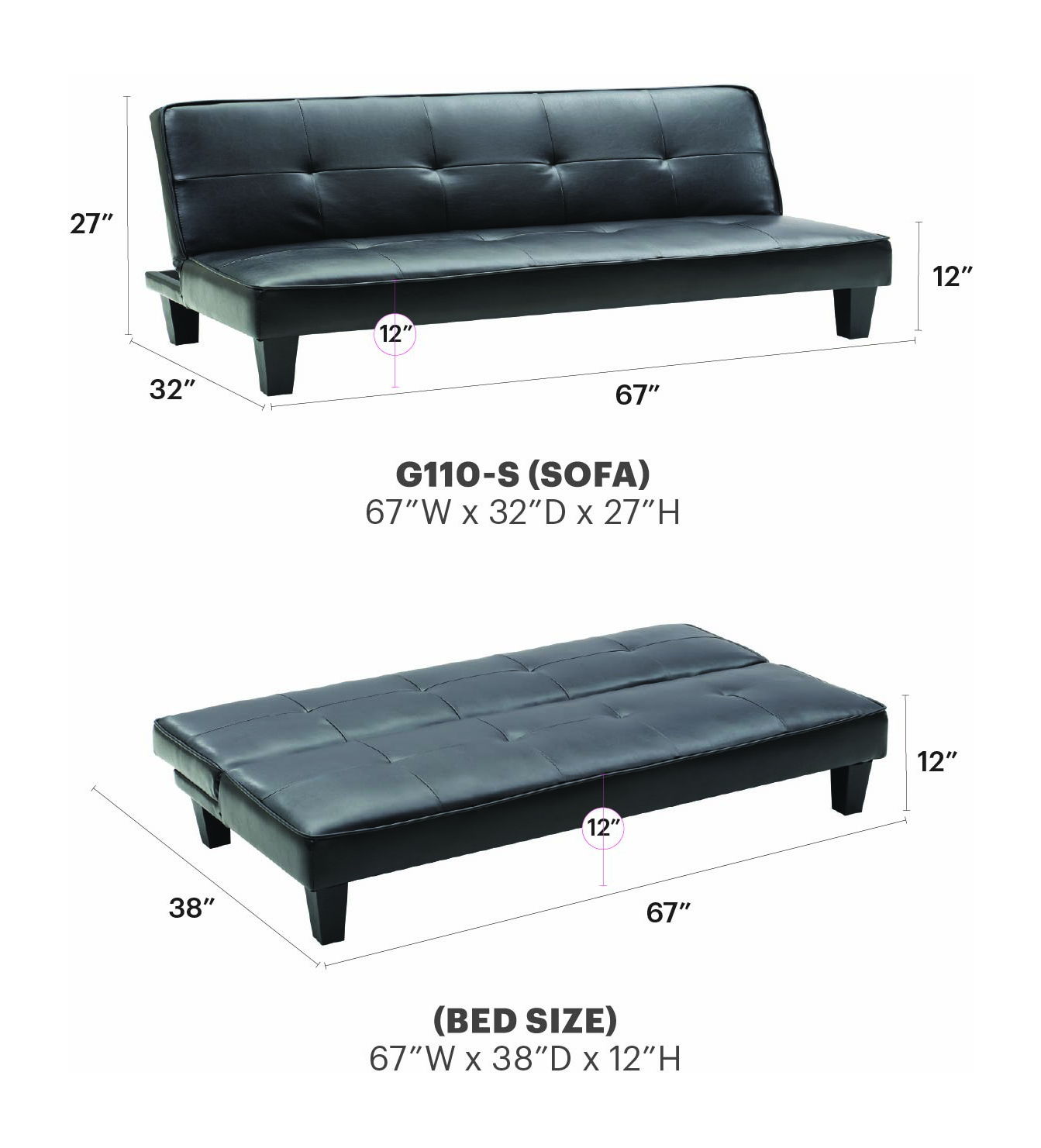 Glory Furniture - Alan - Sofa Bed