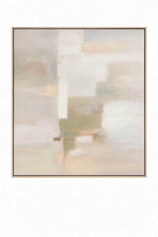 Framed Canvas Drifted Light - Silver