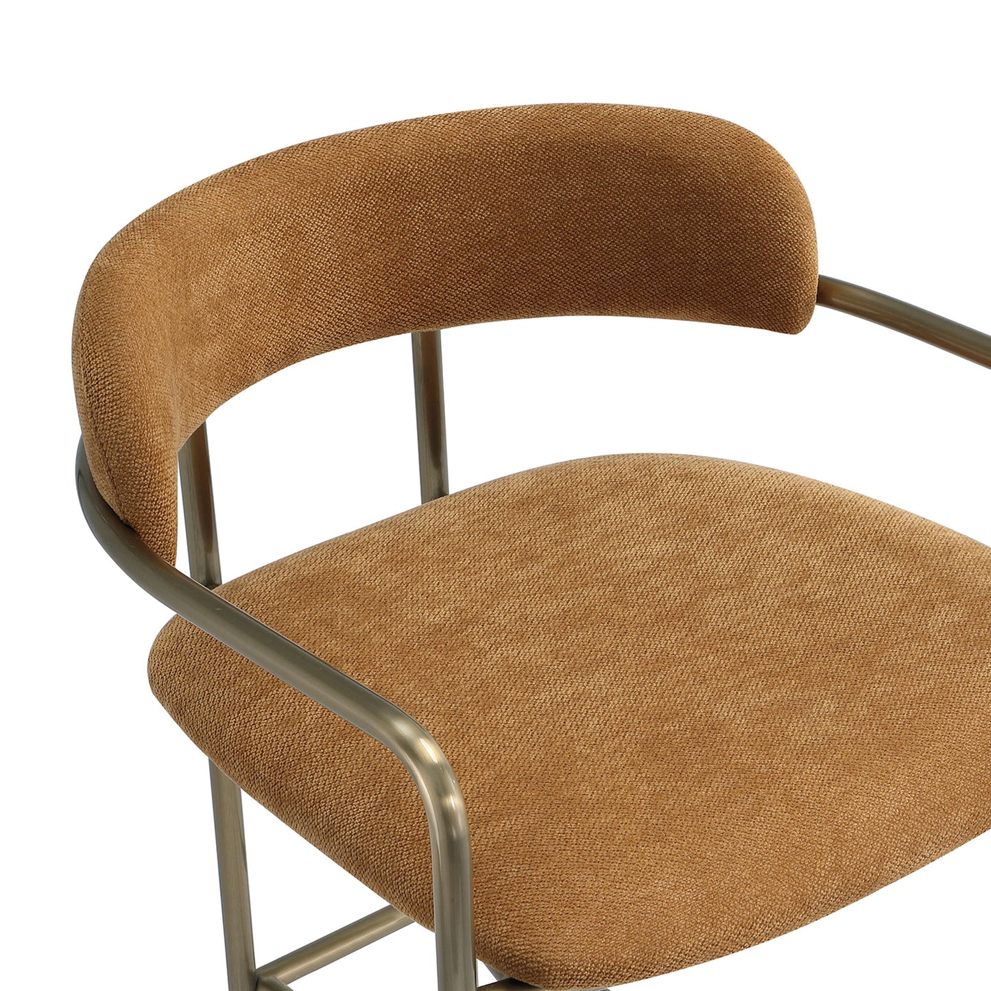 Manhattan Serene - Metal Upholstered Barstool