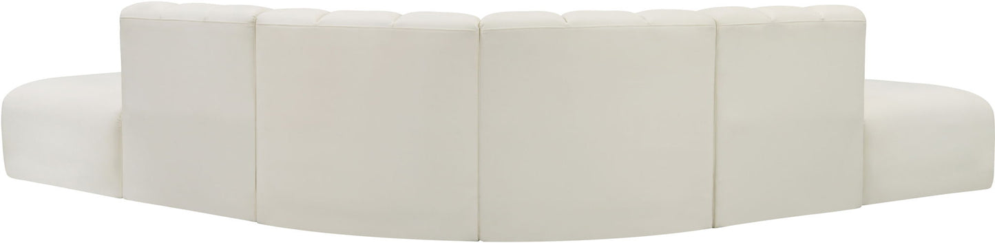 Arc - Faux Leather 6 Piece Corner Modular Sofa