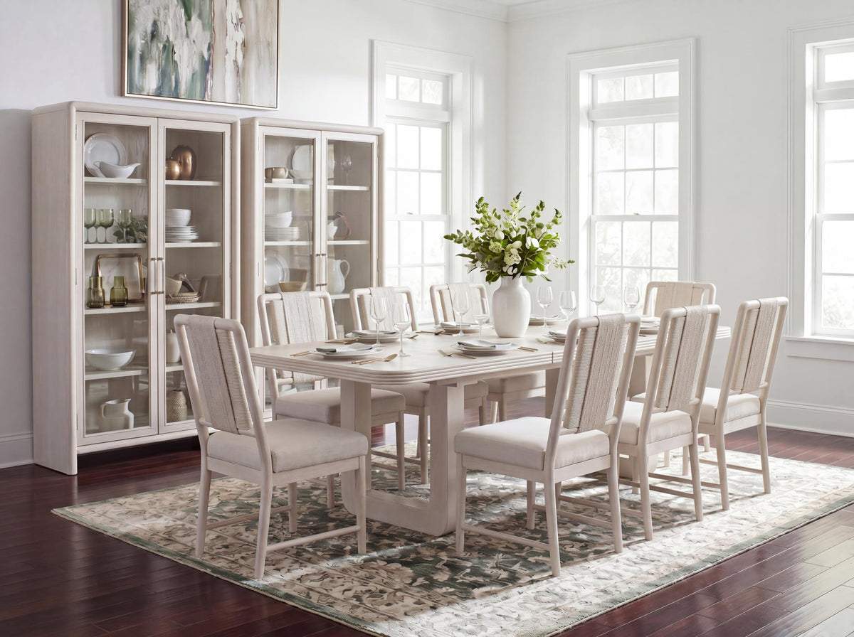 Maren - Double Pedestal Dining Table With Leaf