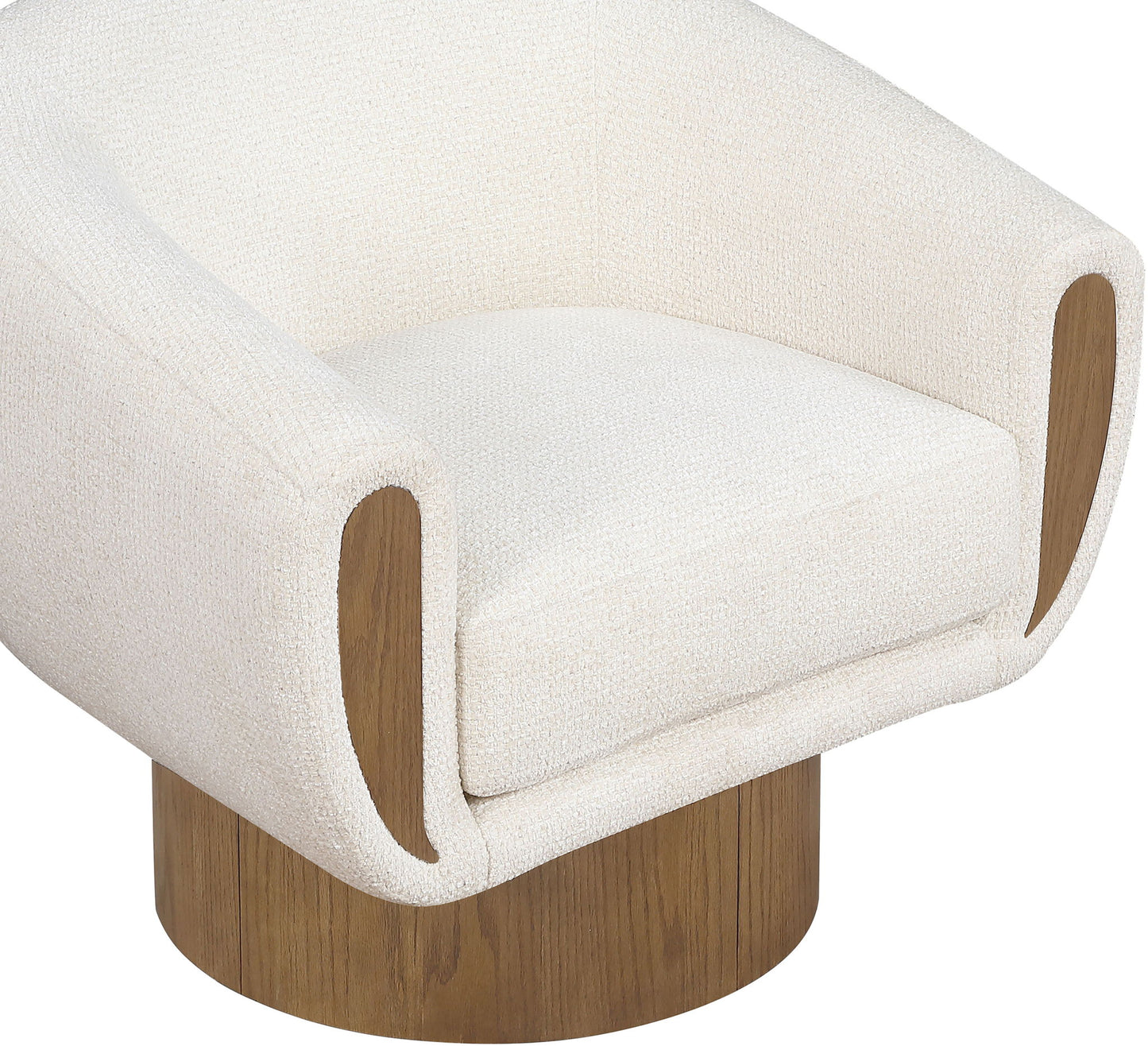 Avella - Interwoven Fabric Swivel Accent Chair