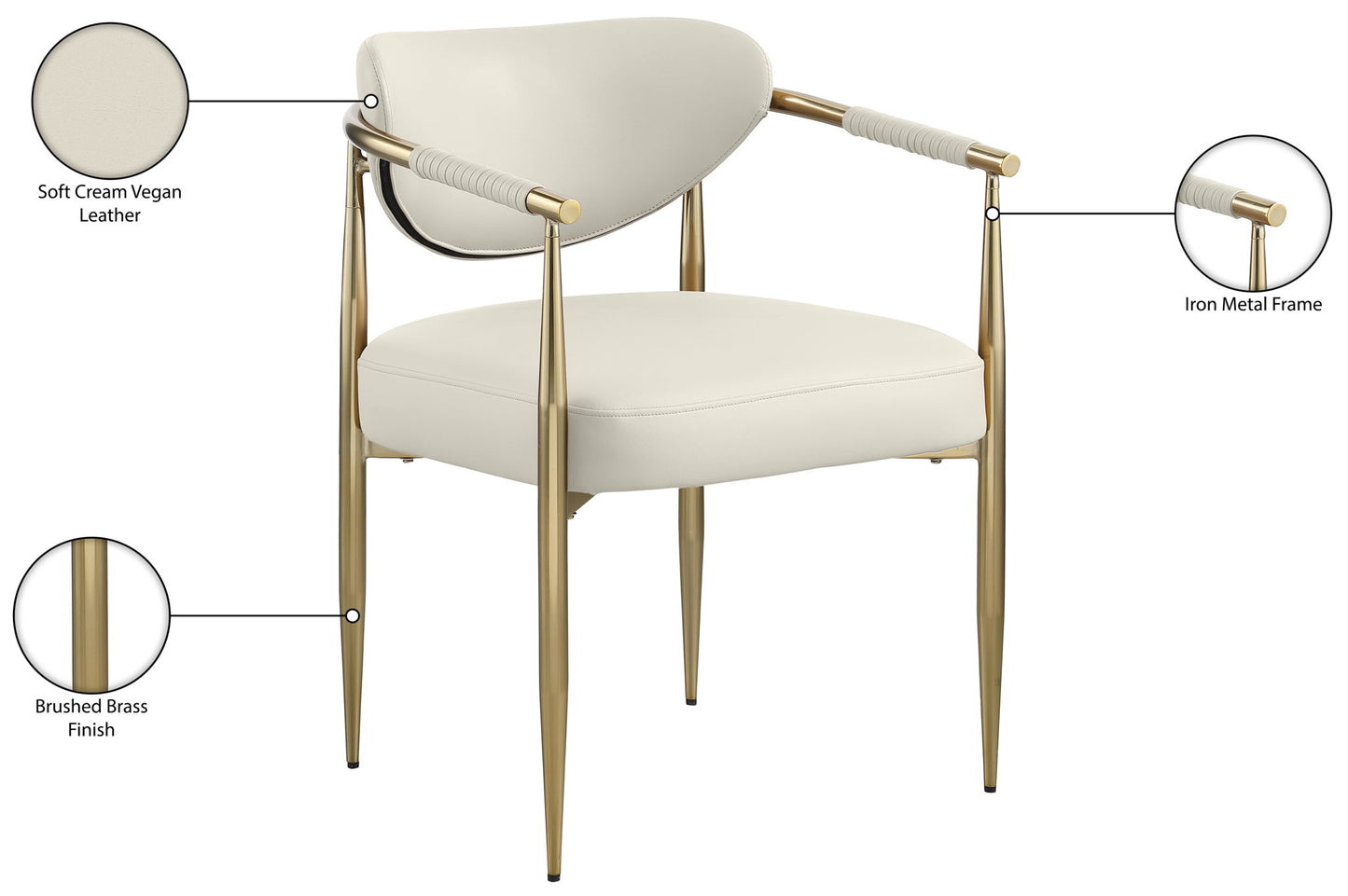 Virella - Faux Leather Upholstered Dining Chair (Set of 2)
