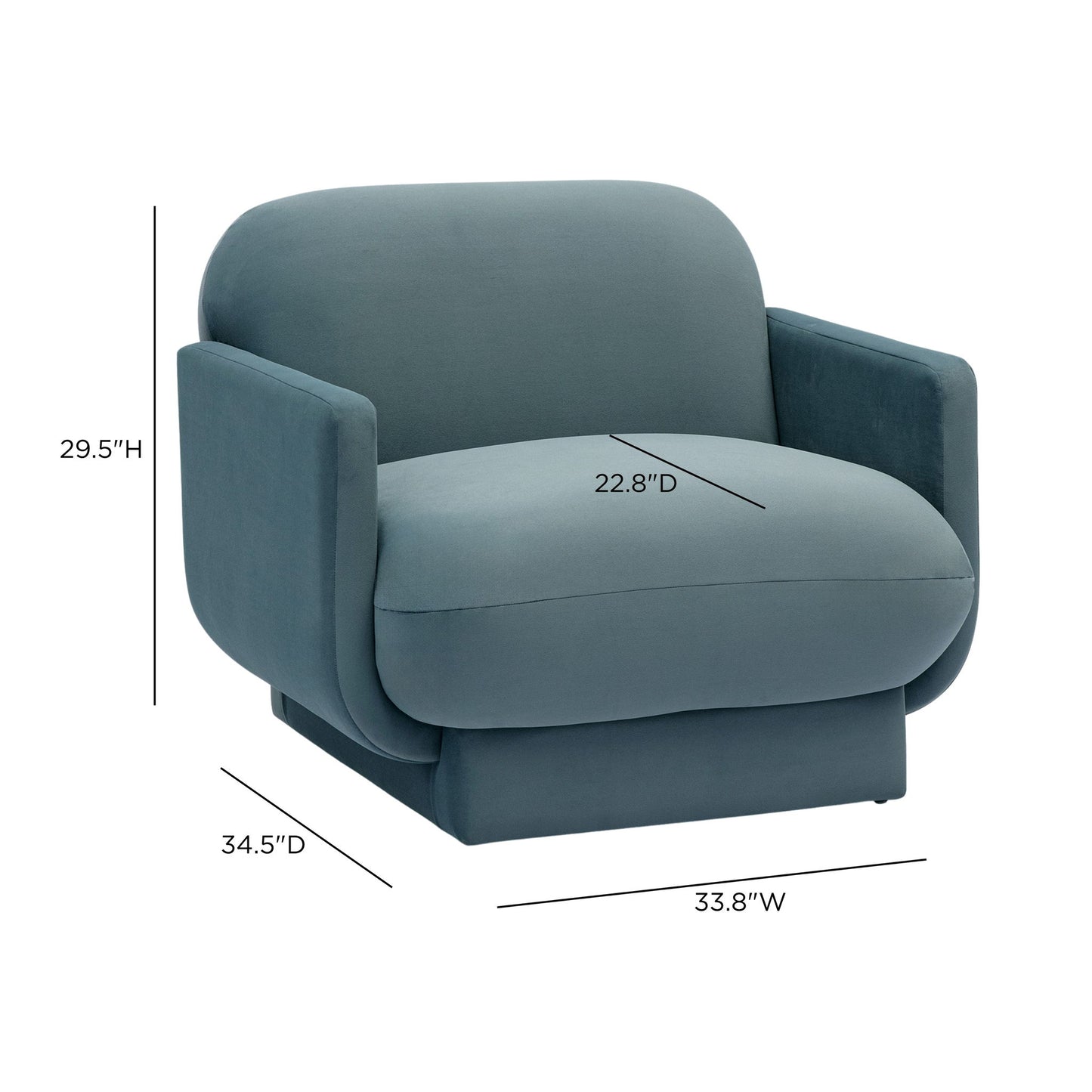 Azalea - Velvet Accent Chair