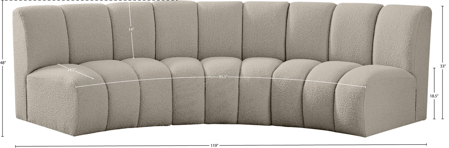 Infinity - 3 Piece Boucle Modular Sectional
