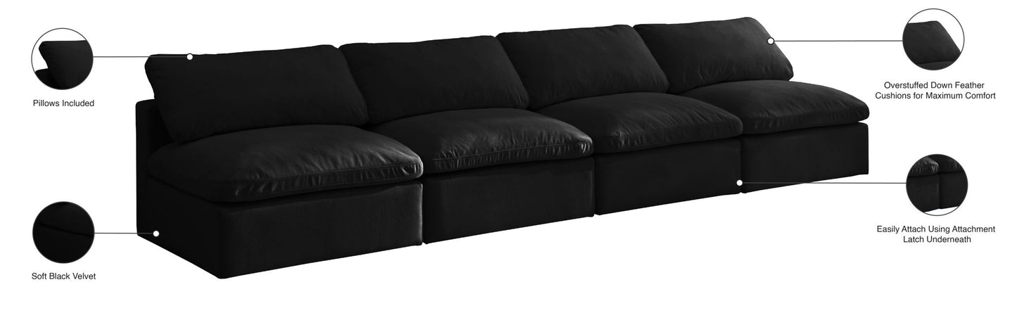 Plush - Modular Armless 3 Seat Sofa