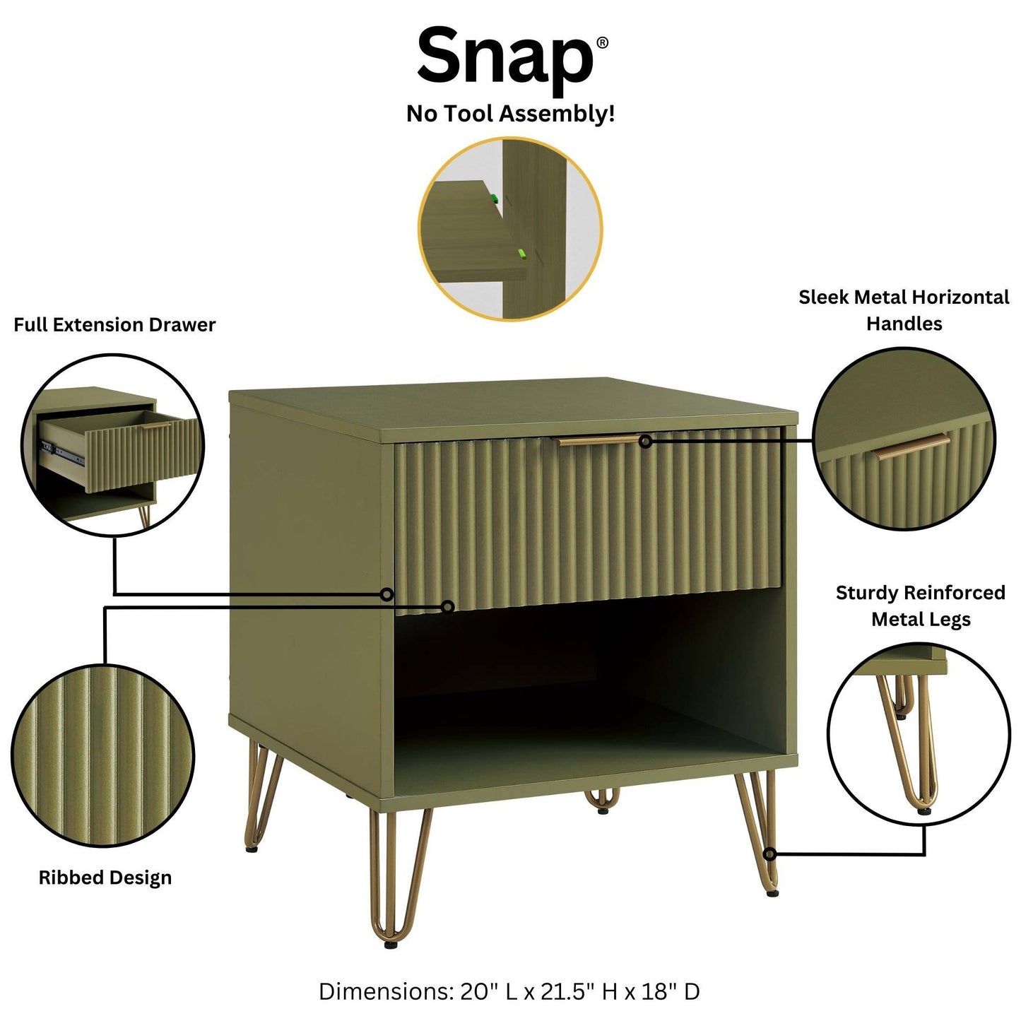 Manhattan Dumbo - Nightstand