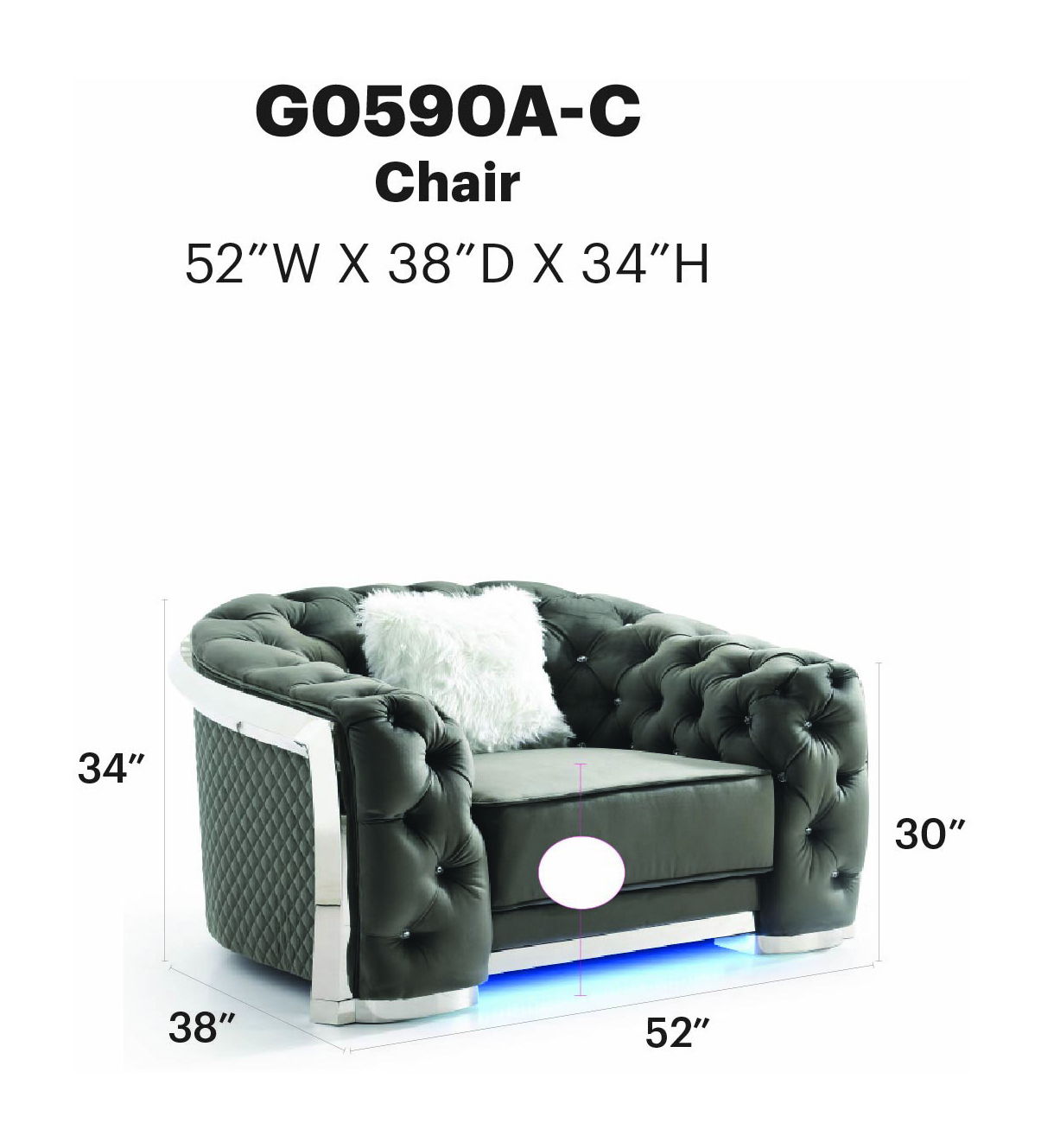 Glory Furniture - Sapphire - Chair