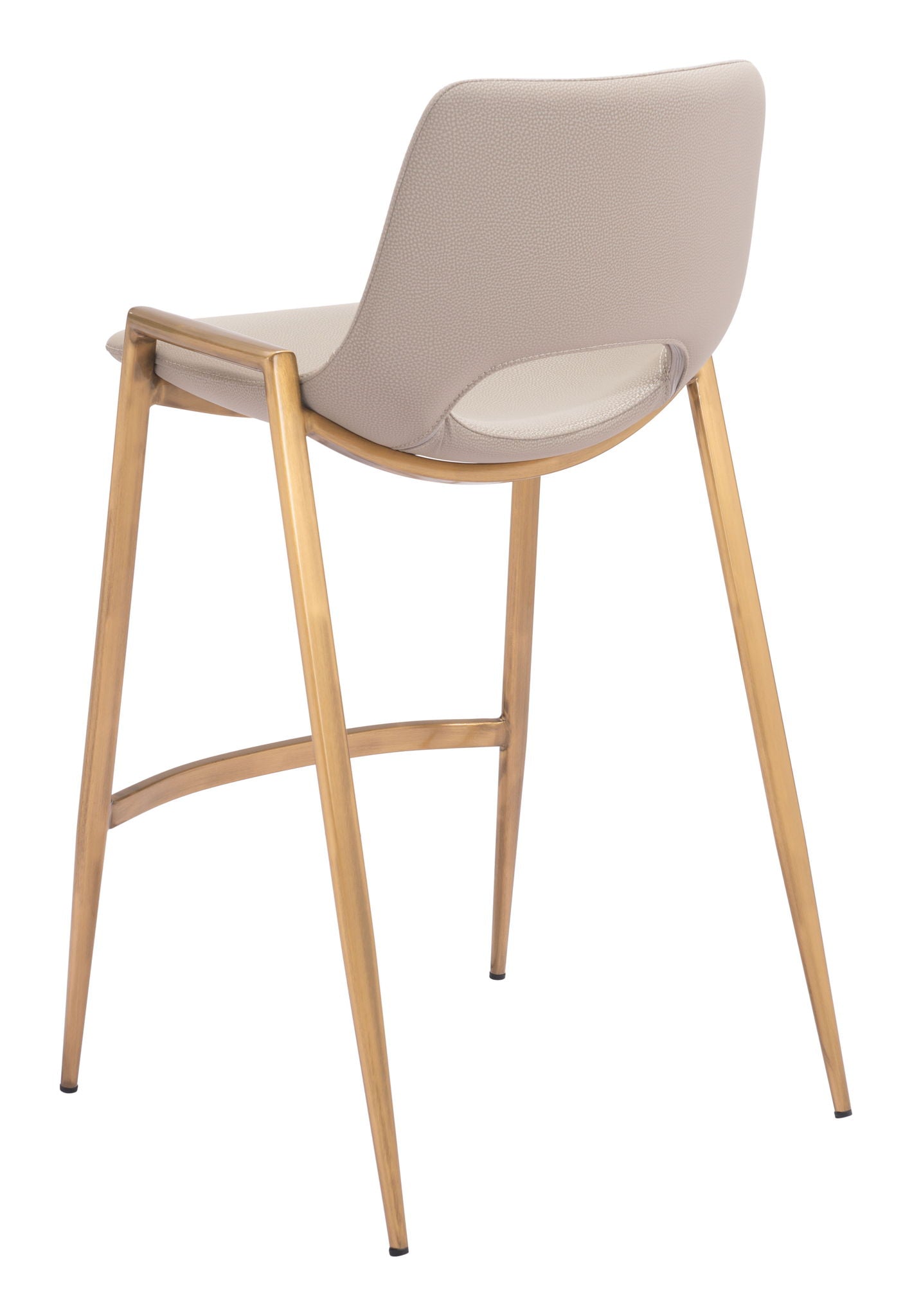 Desi - Counter Stool With Gold Legs (Set of 2)