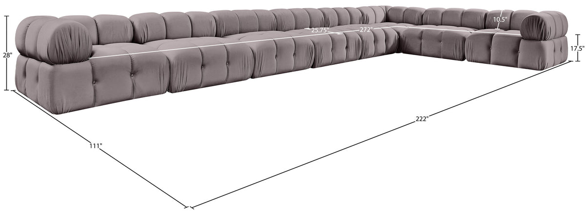 Orin - 8 Piece Modular Sectional (5 Modular Chairs, 3 Corner Chairs)
