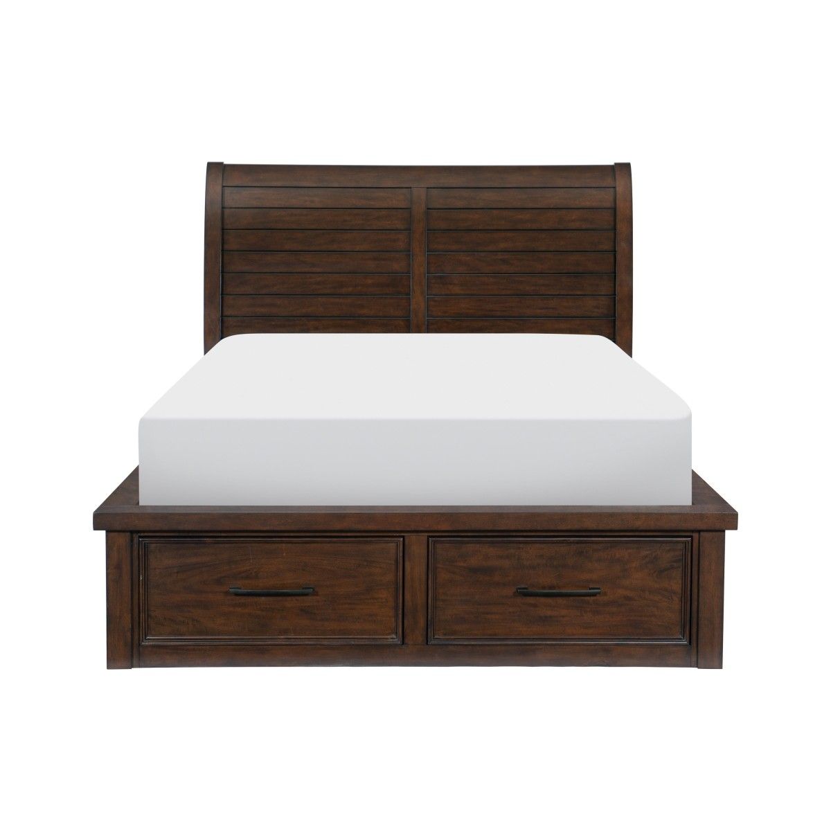 Logandale California King Platform Bed with Storage Footboard and Side Rails