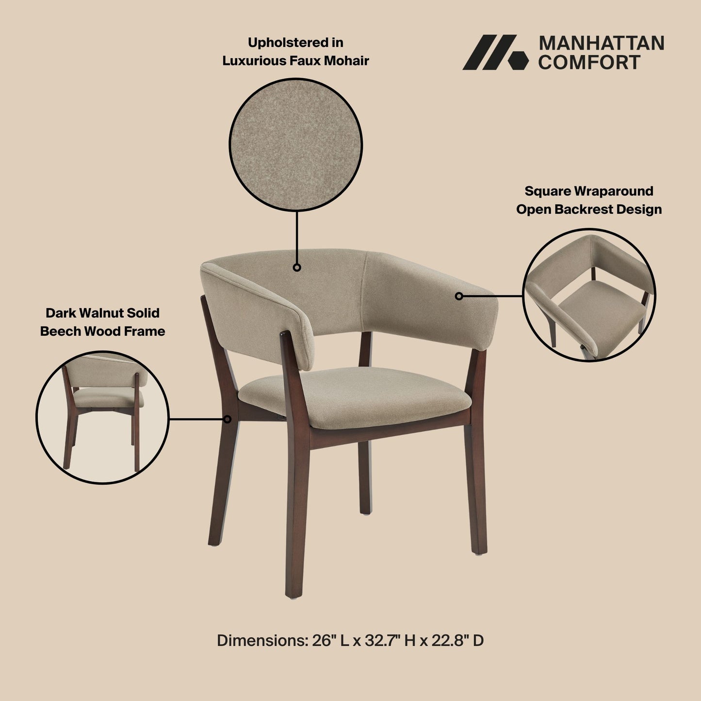Manhattan Blake - Dining Armchair