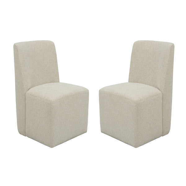 Waterfall - Upholstered Dining Chair (Set of 2) - Beige / Deep Ebony