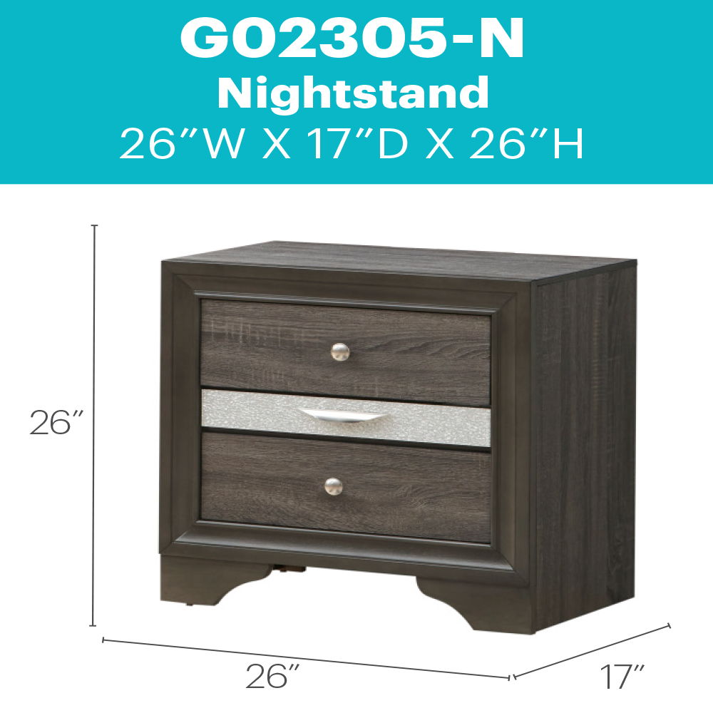 Glory Furniture - Madrid - Nightstand