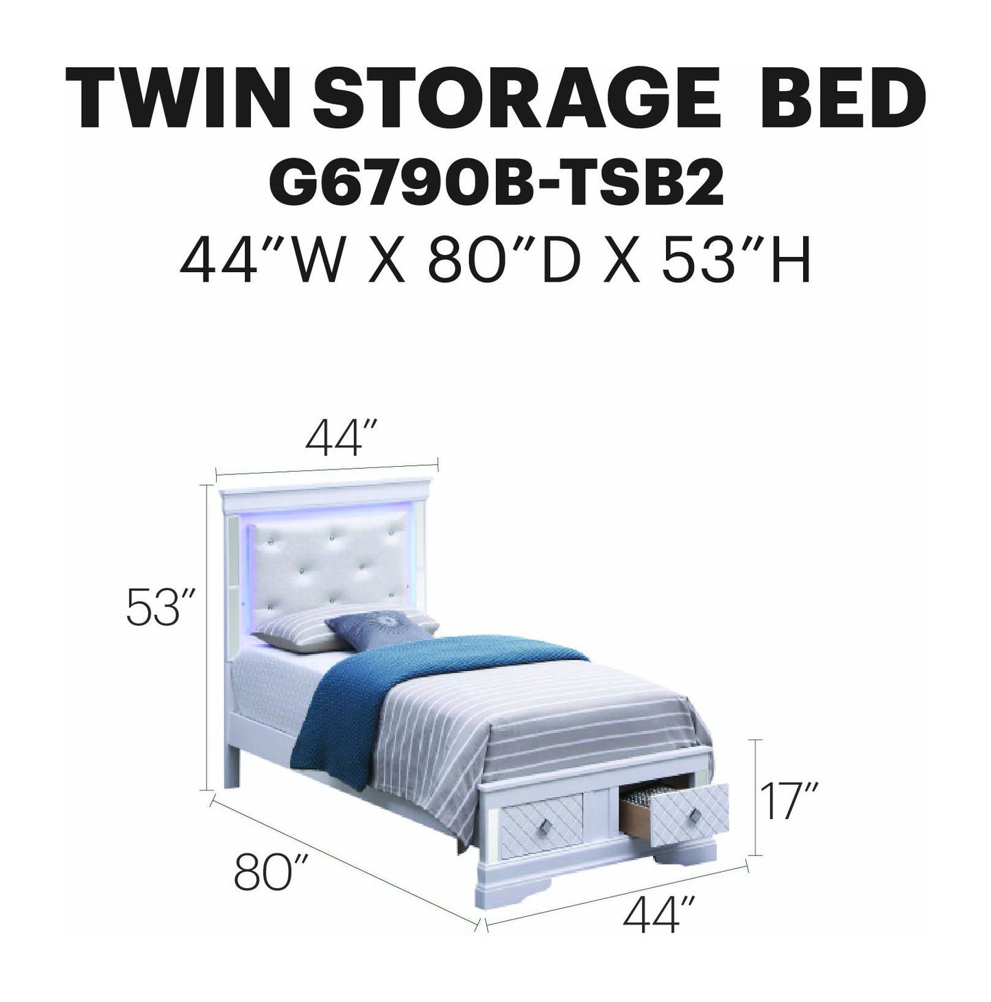 Glory Furniture - Verona - Storage Bed