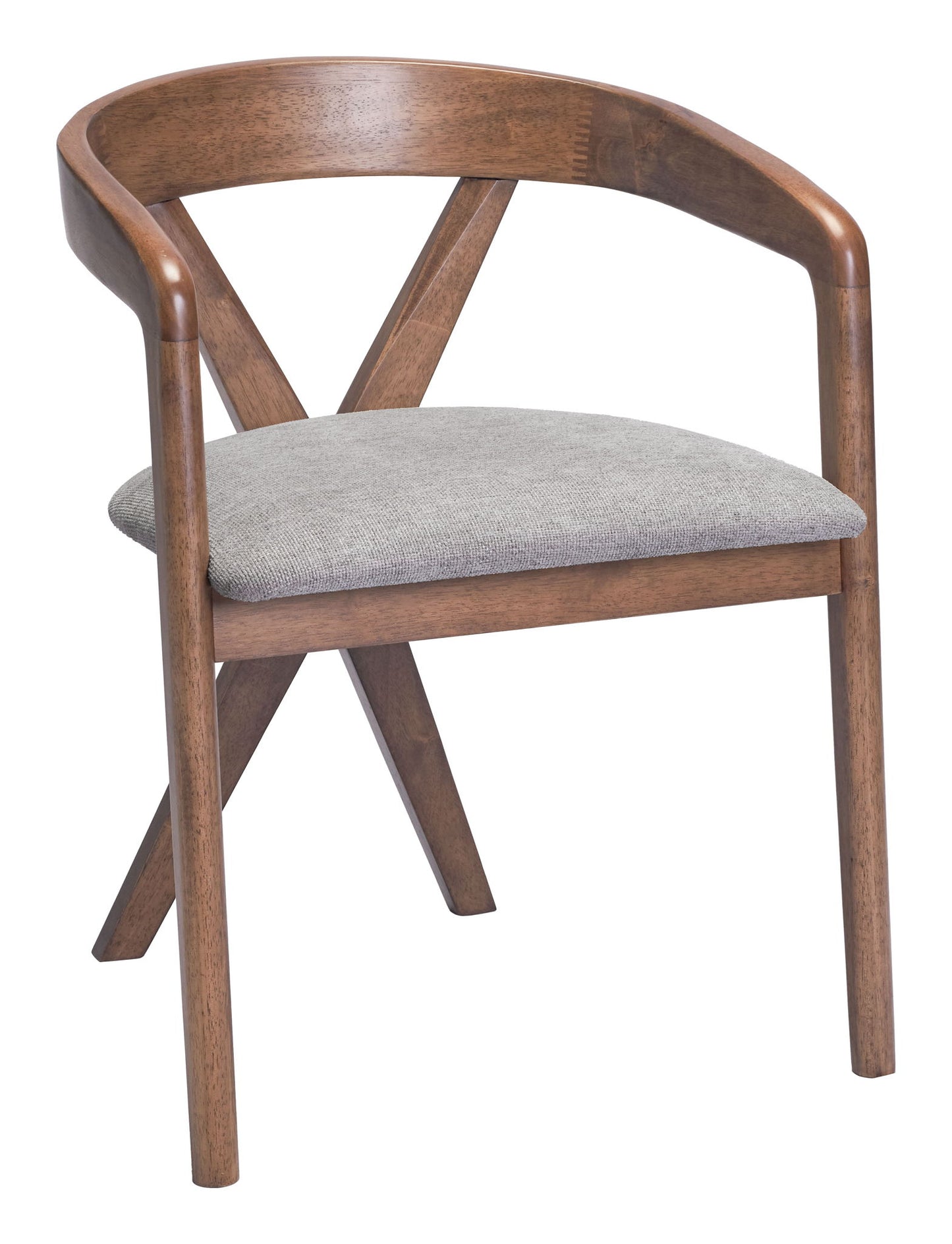 Cairo - Dining Chair - Dove Gray / Walnut