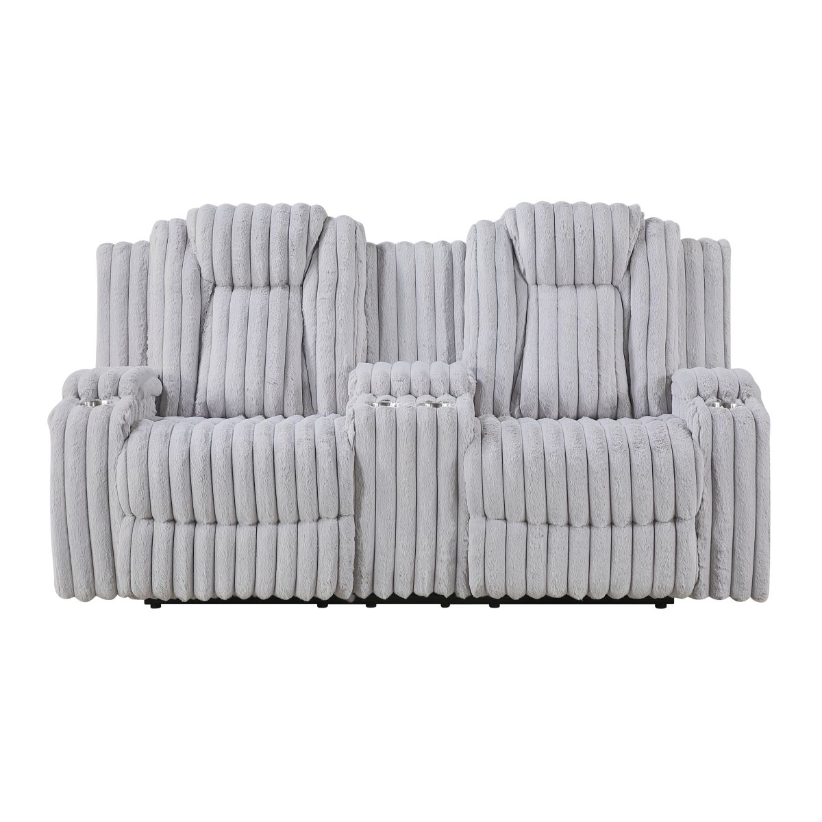 Phyllis Double Reclining Love Seat with Center Console and Cup Holders