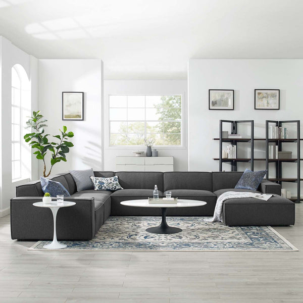 Restore 7-Piece Sectional Sofa - Charcoal