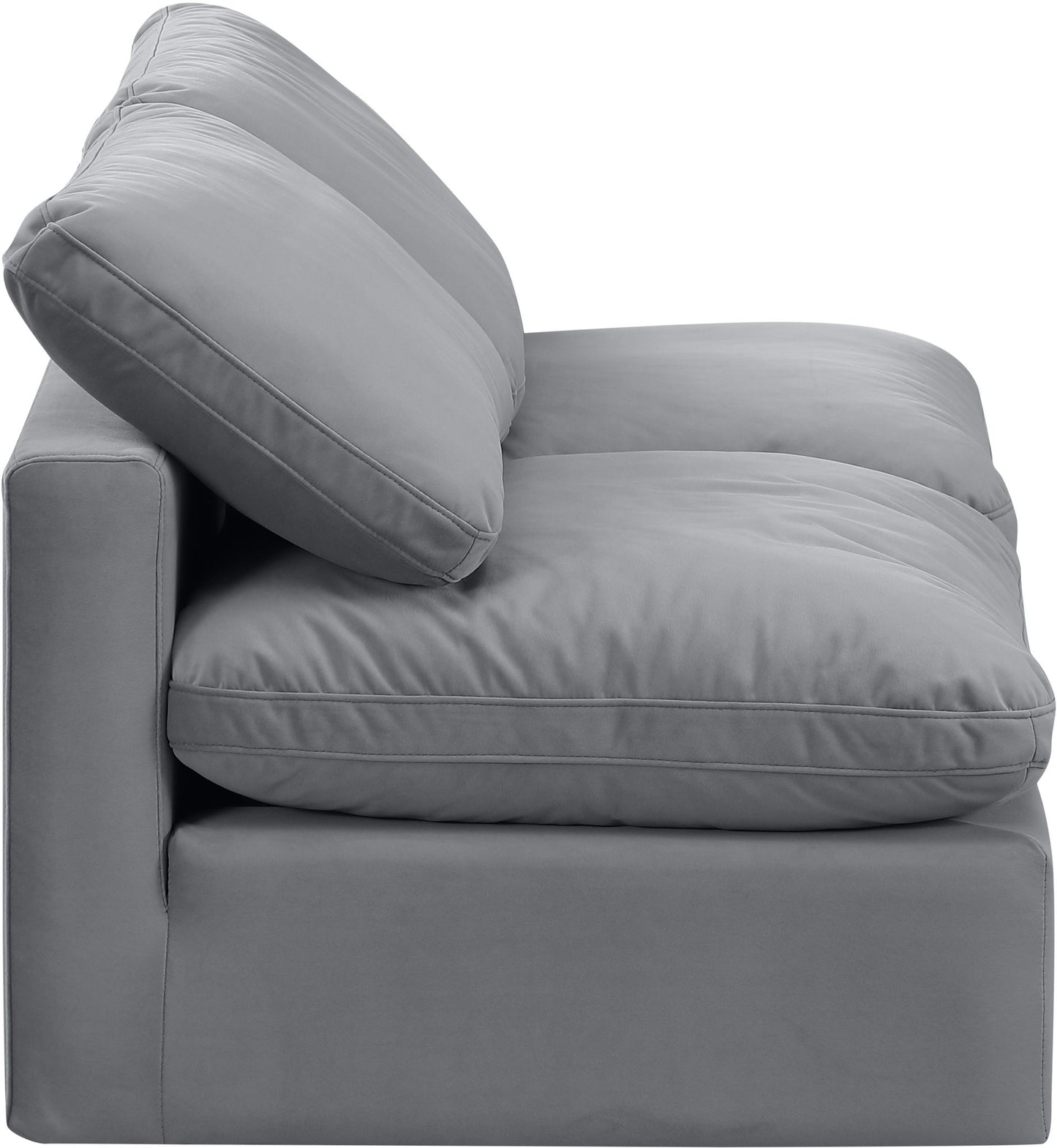 Indulge - Velvet 2 Seat Modular Armless Sofa
