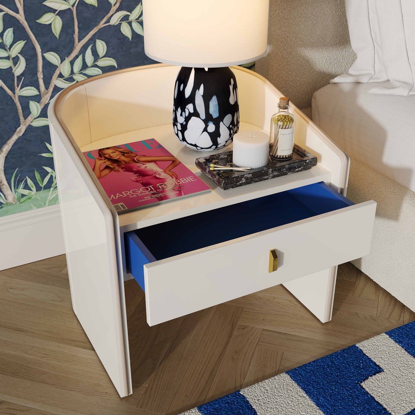 Collins - Lacquer Nightstand