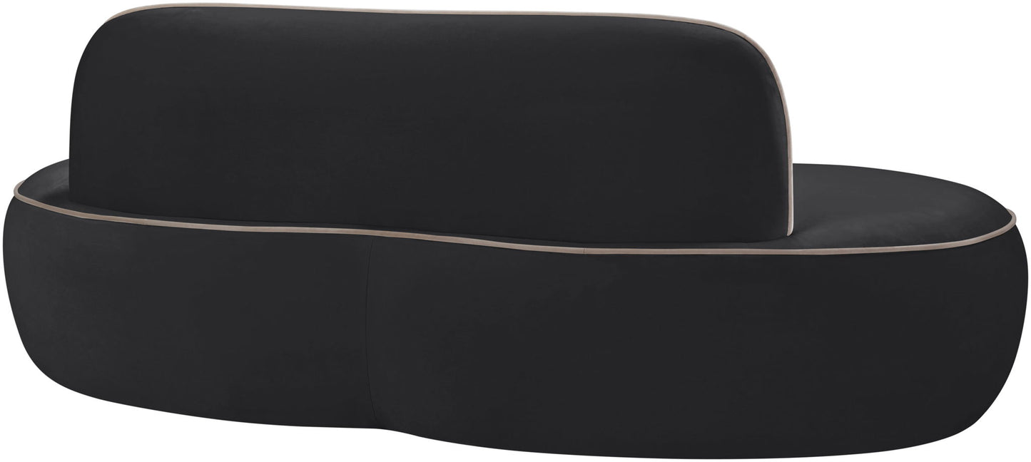 Swerve - Velvet 77" Upholstered Loveseat