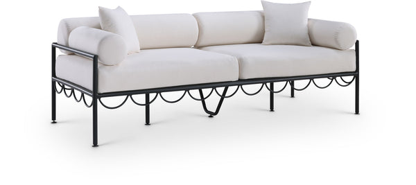Portofino - Resilient Water Repellent Fabric 85.75" Upholstered Outdoor Patio Sofa