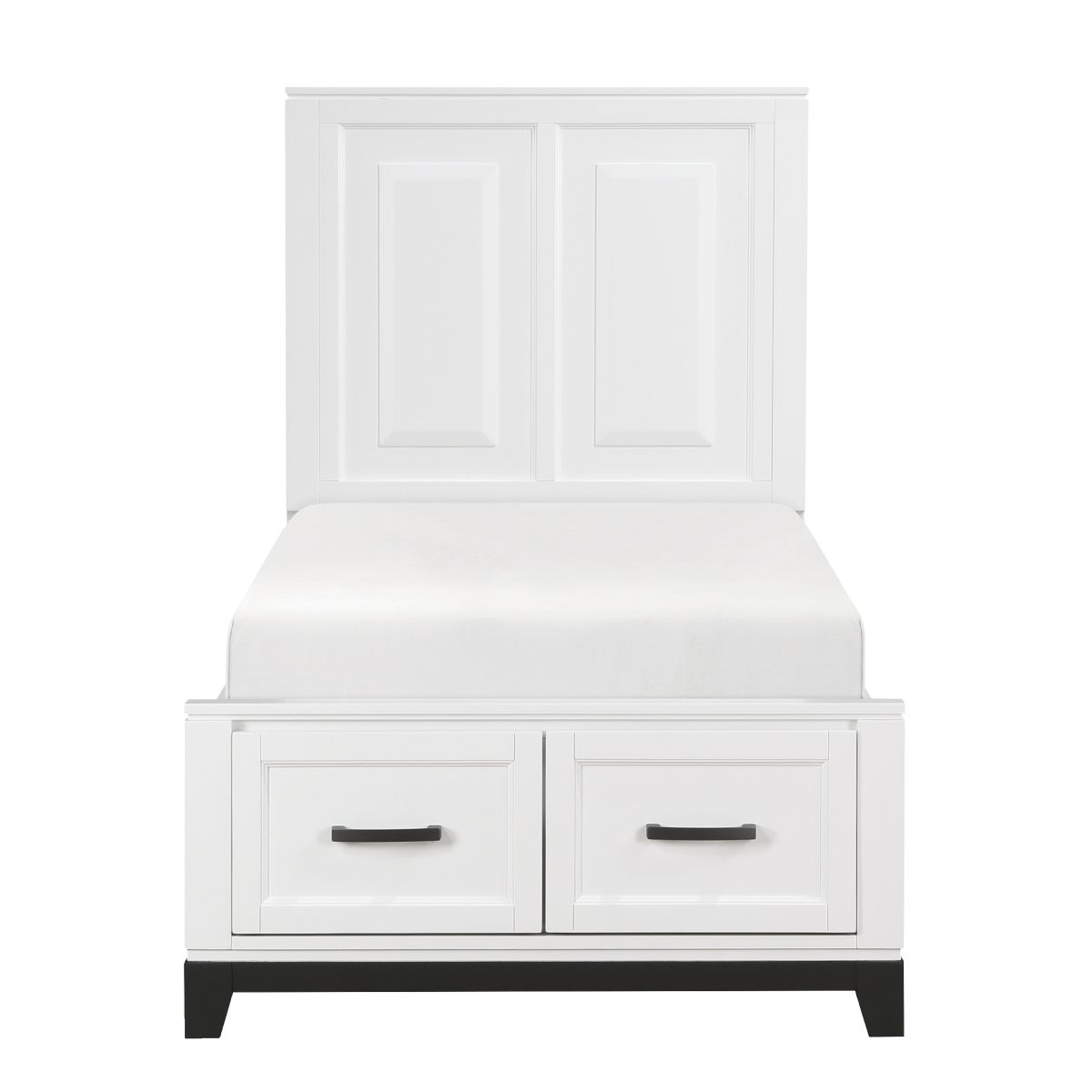 Garretson Twin Platform Bed with Footboard Storage