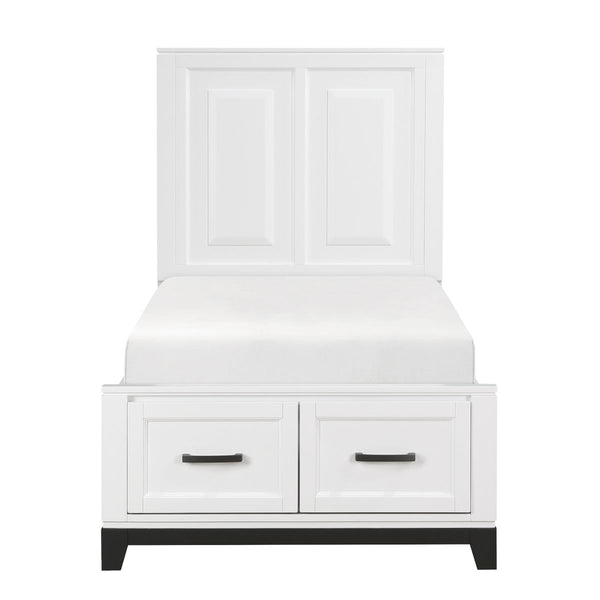 Garretson Twin Platform Bed with Footboard Storage