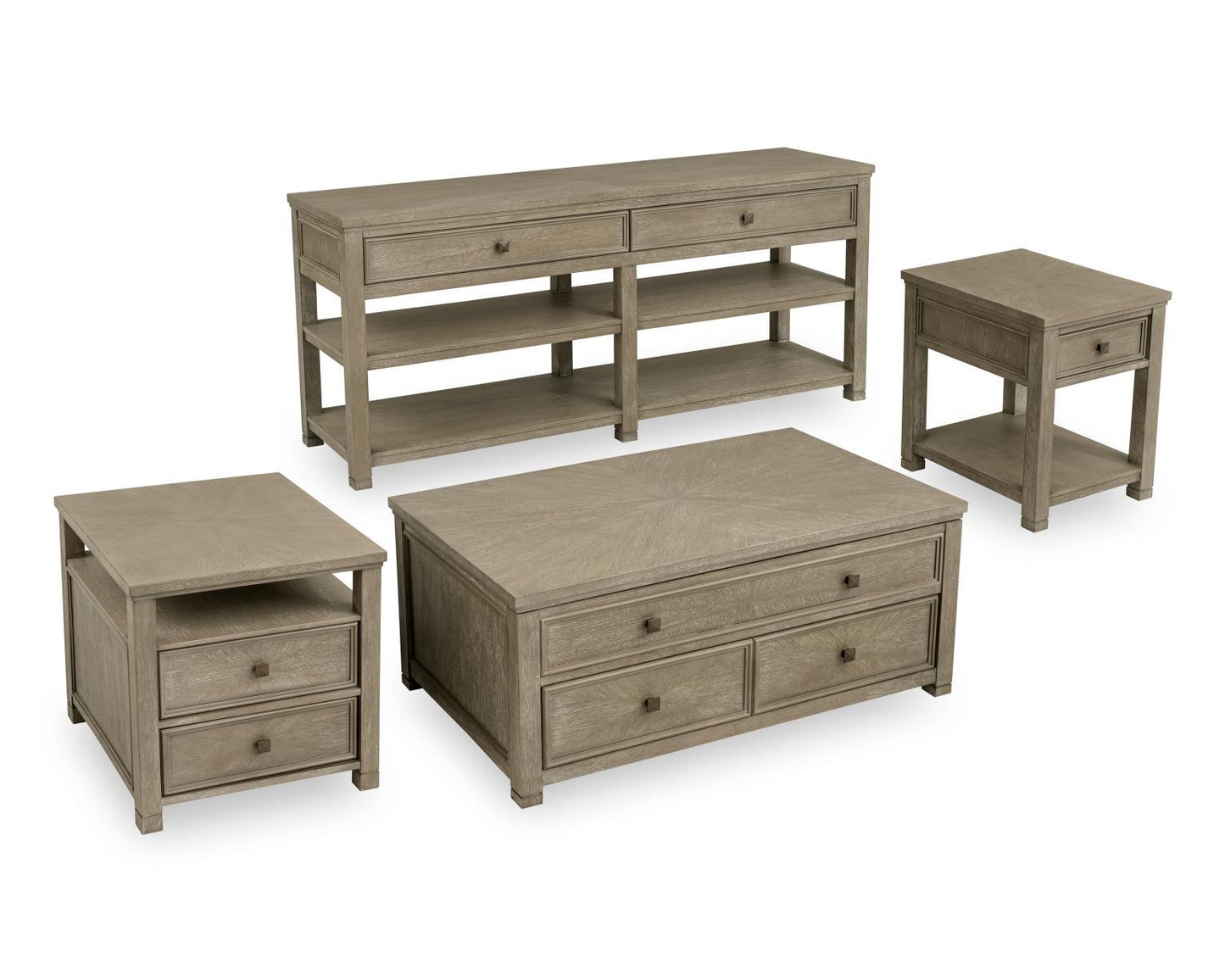 Lena - Chairside Table - Mink