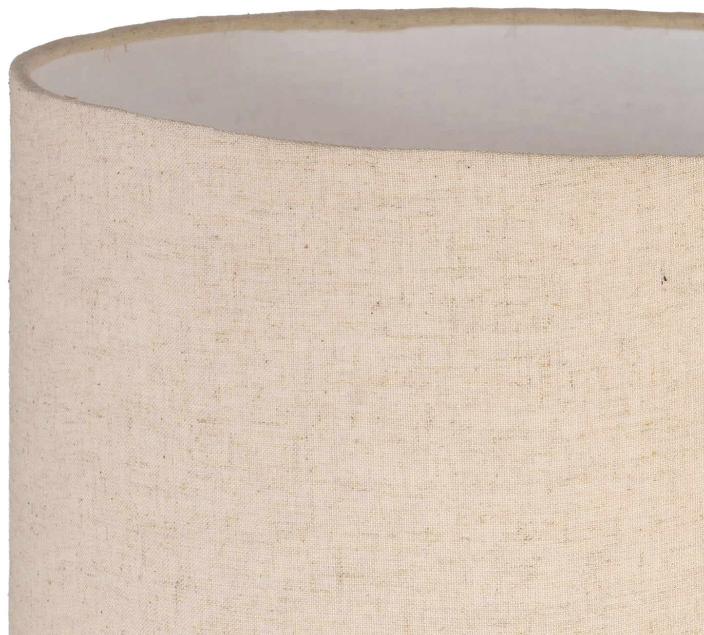 Palea - Mango Wood Base And Linen Textured Fabric Shade Table Lamp - Travertine / Natural